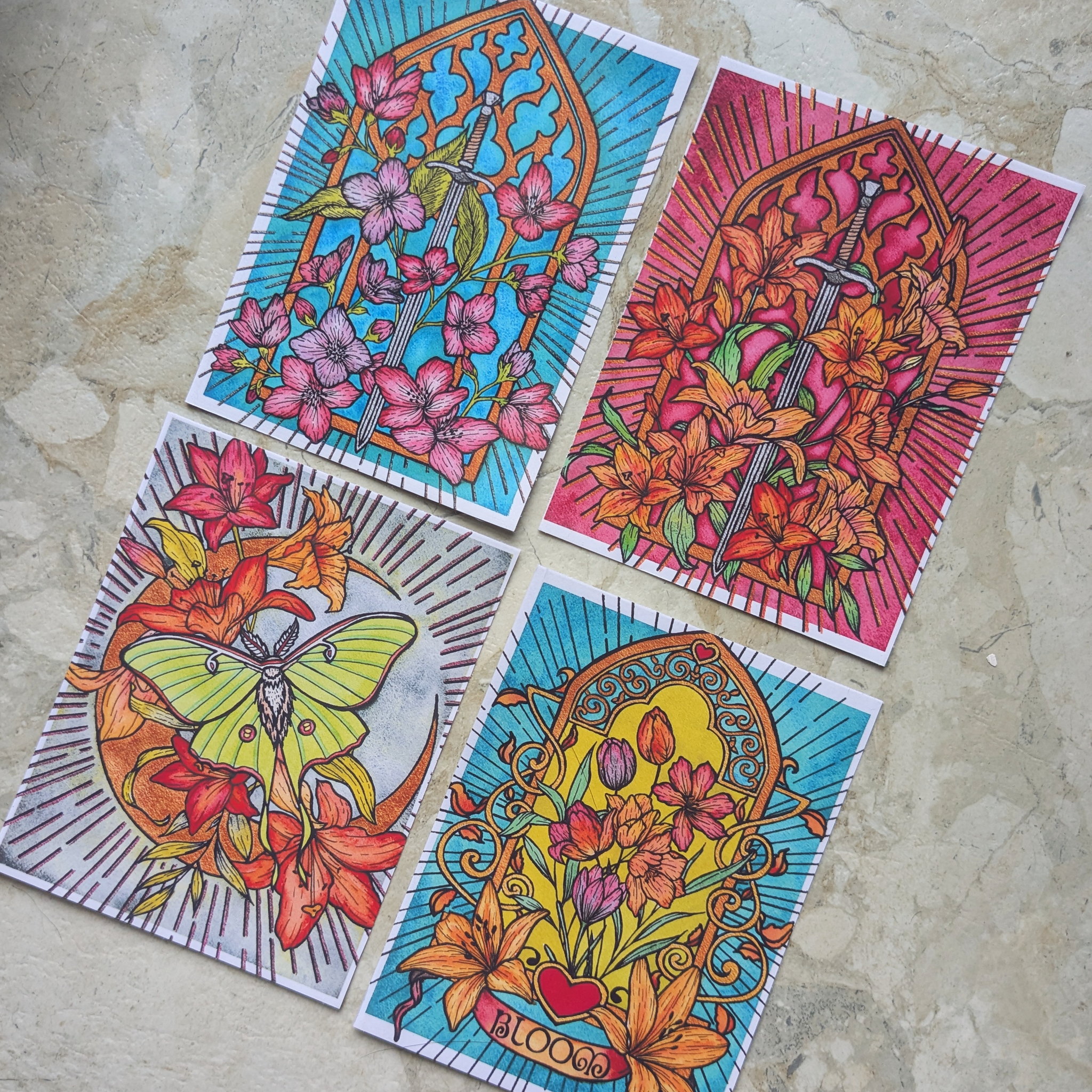 Watercolor Art Stickers