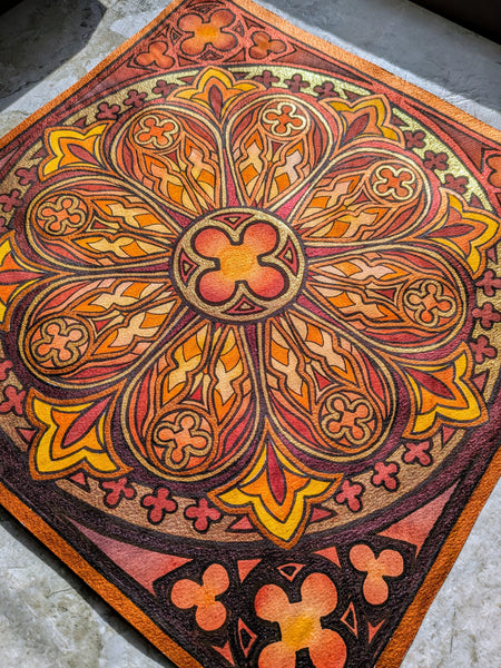 Watercolor Original: The Flame of St. Brigid