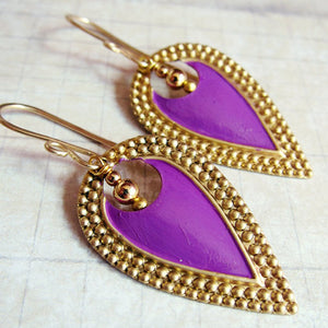 NOUVEAU ANTIQUITY Petite Shield Earrings