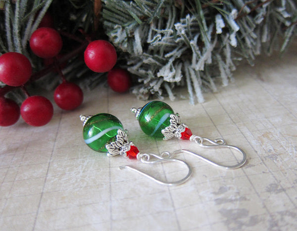 ORNAMENTS Earrings in Evergreen Swirl