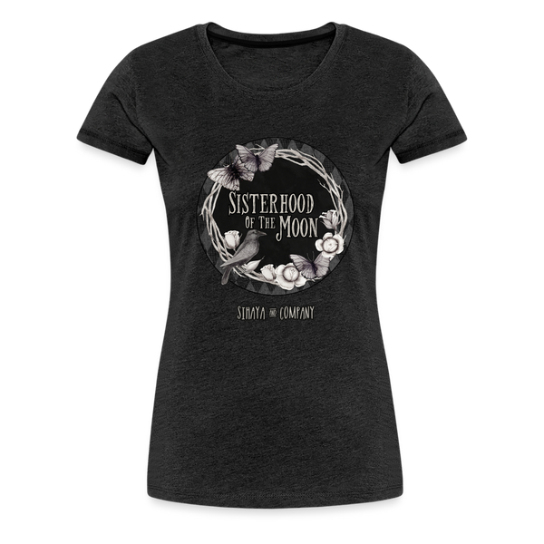 SISTERHOOD OF THE MOON Fitted Tee - charcoal grey