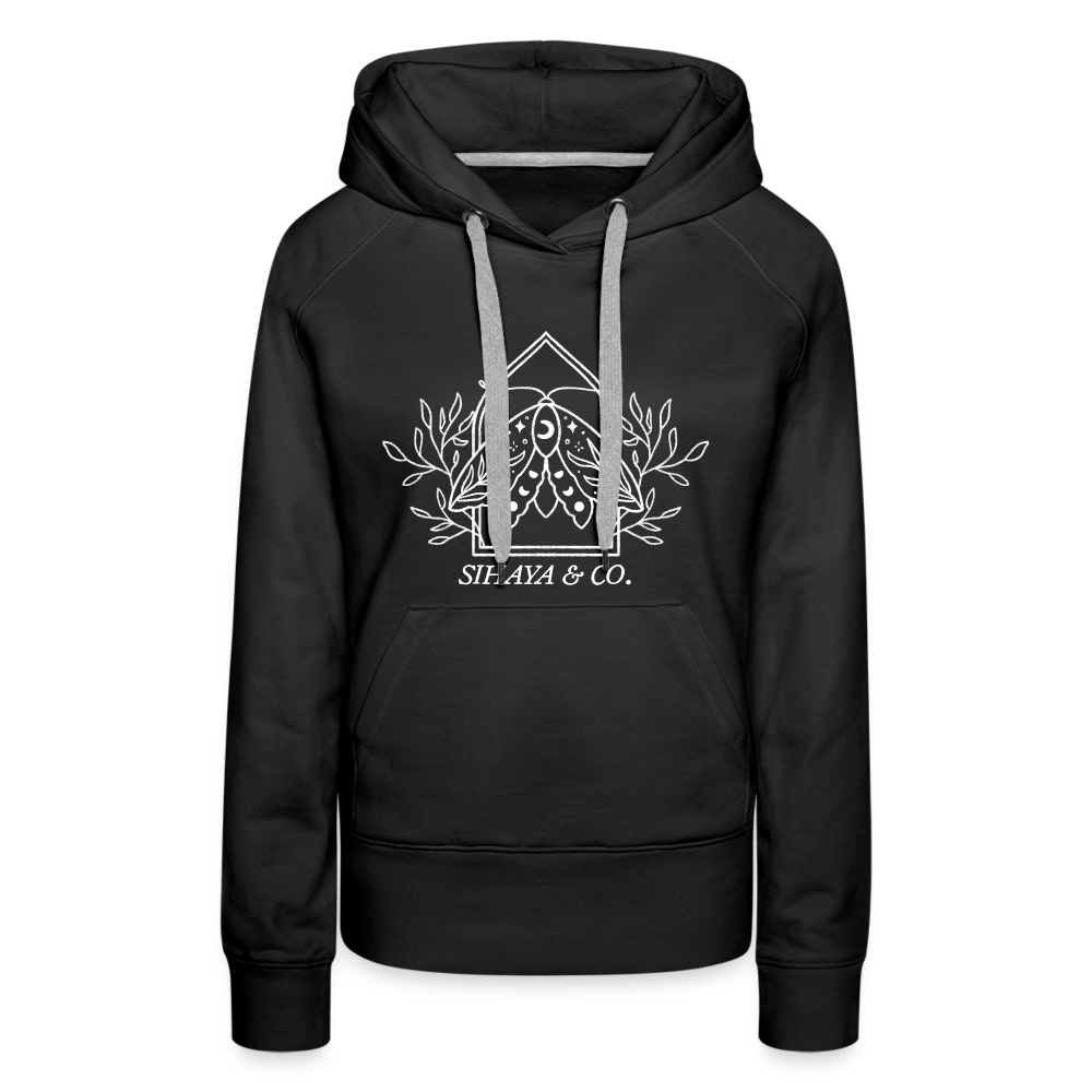 MOON MOTH Premium Hoodie - black